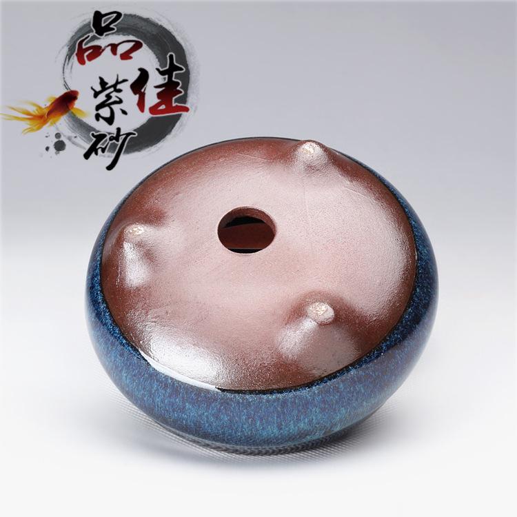 Yixing Zisha Miniature Bonsai Pot for Succulents - Breathable Coarse Clay Office & Balcony Decor