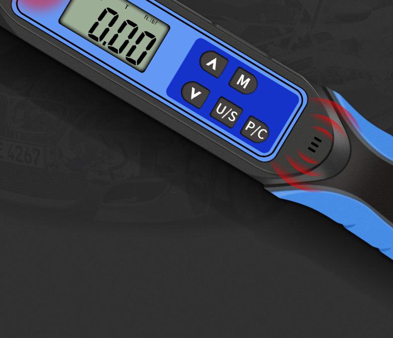 HEMUELE Digital Display Torque Wrench with Interchangeable Head Angle - HWEC Detection
