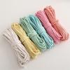 High Quality 10Meters/Lot Braided Cotton Cord Colorful 4mm Braided Rope DIY Woven String Sewing Accessories