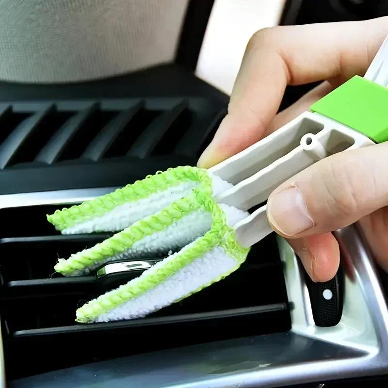 Perie Aerisire Aer Condiționat Auto Microfibră Curățător Grilă Auto Detailing Jaluzele Duster Perie Curățare Auto Accesoriu Interior