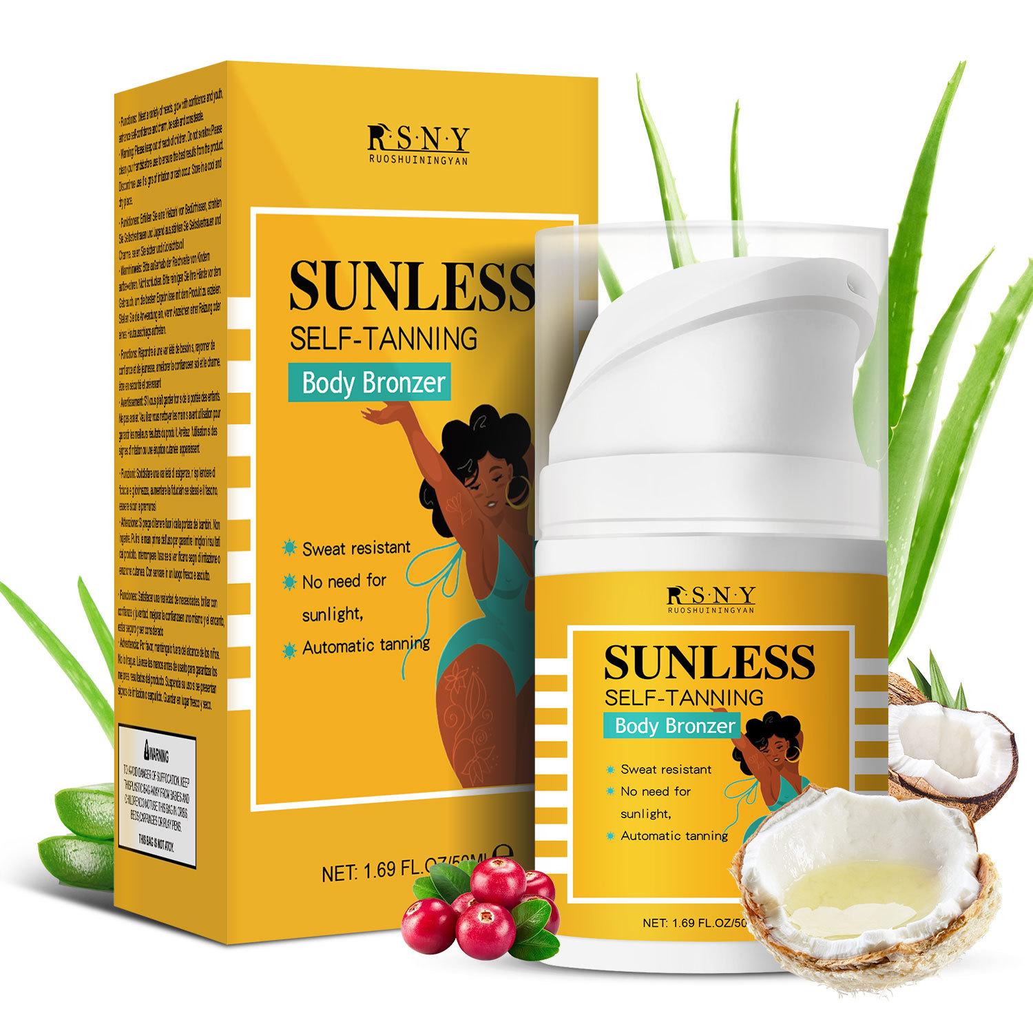 

50 мл бутылочка с носиком-уткой крем для автозагара Mooth нежный сияющий и полупрозрачный быстро впитывается кожей ретинол антивозрастная сыворотка 1 bottle