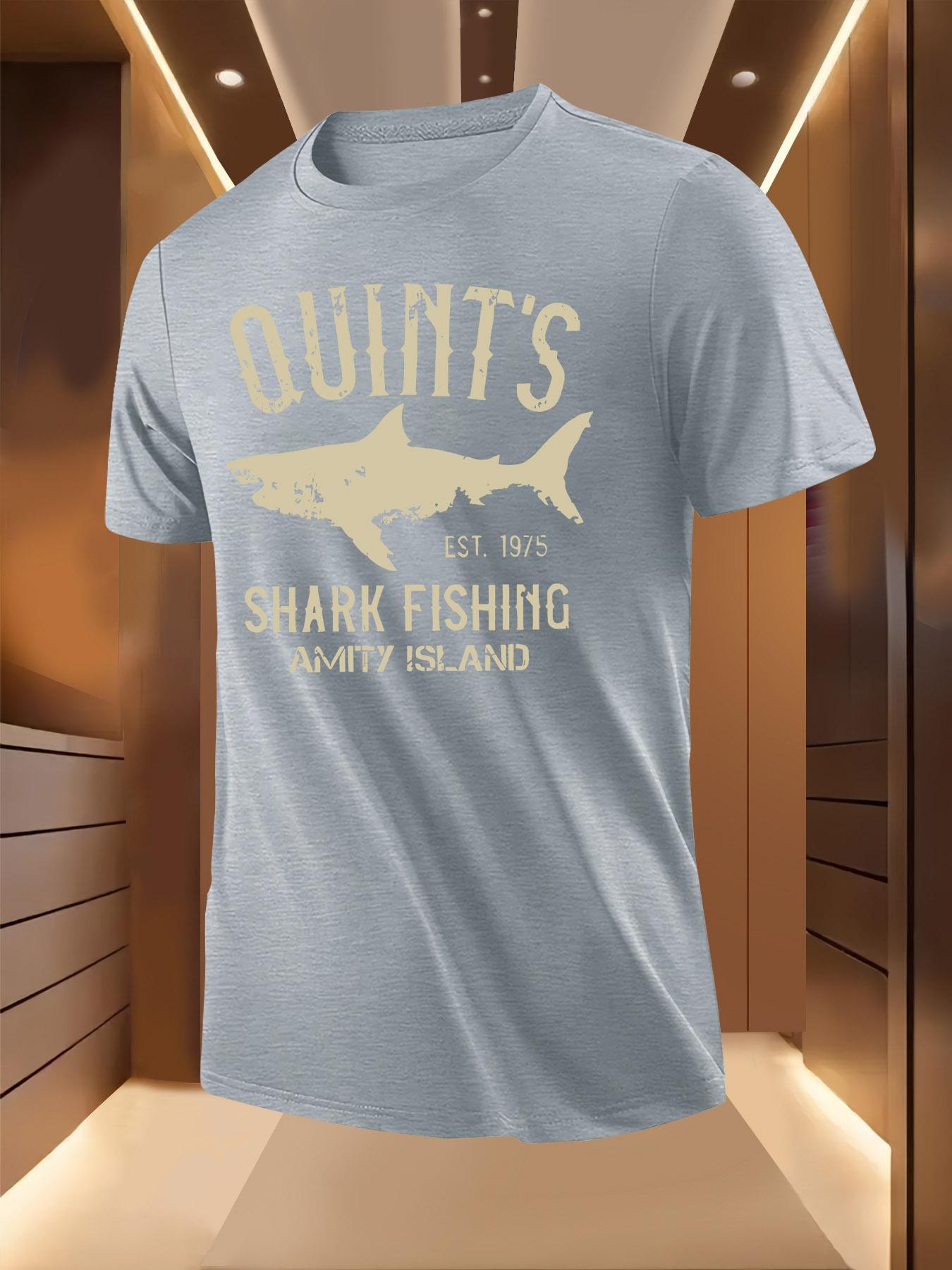 Shark Fishing Club Graphic Tshirt - Breathable Lightweigh... S
