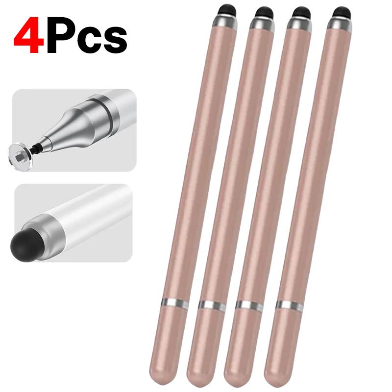 1-8Pcs Double-Headed Universal Stylus Pen For iPad Tablet Android IOS Phone Drawing Writing Capacitive Screen Touch Stylus Pens