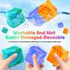 Needoh Gel Ice Cube Square Decompression Toy Squishy Stress Sensory Fidget Toys Stress Relief GZW
