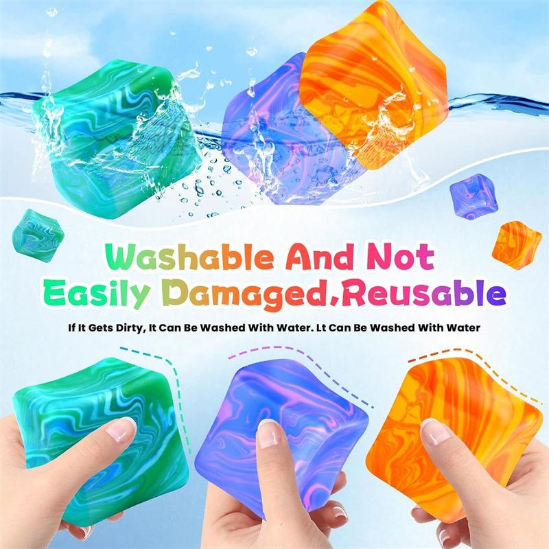 Needoh Gel Ice Cube Square Decompression Toy Squishy Stress Sensory Fidget Toys Stress Relief GZW