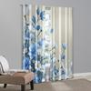 2pcs, Window Curtain Rose Blue Chinese Painting Versatile 100% Polyester (without Rod) Art Deco Festive Perfect for Bedroom,