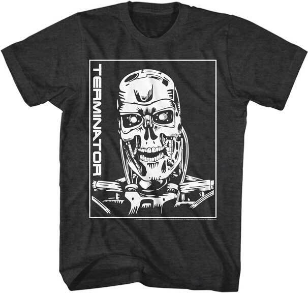 The Terminator 80 Movie T 800 Machine Head Arnold Schwarzenegger Men T Shirt S
