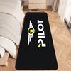 Airplane Pilot Epaulette Floor Mat Graphic Printed Flannel Doormats For Bathroom Kitchen Entrance Carpet Home Decor