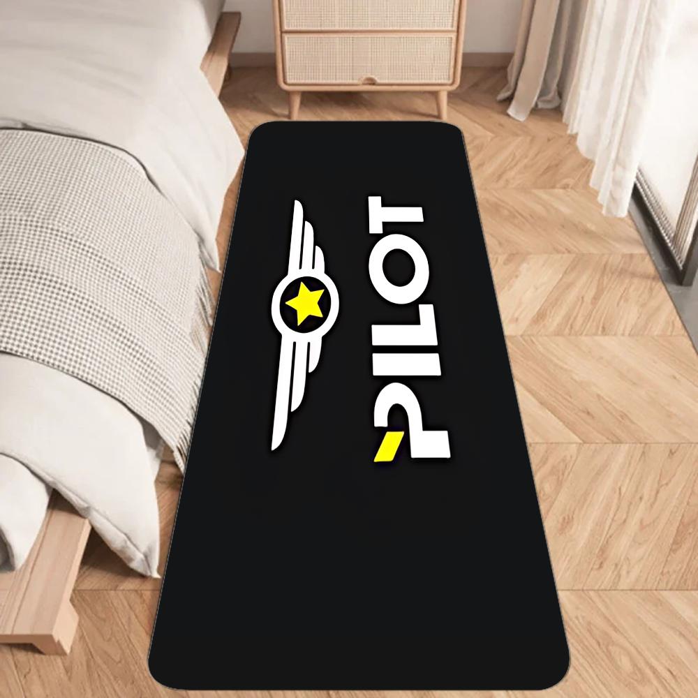 Airplane Pilot Epaulette Floor Mat Graphic Printed Flannel Doormats For Bathroom Kitchen Entrance Carpet Home Decor