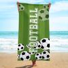 Breathable Quick-Dry Beach Scarf Soft Sports Towel Football Print Beach Towel  Football Event