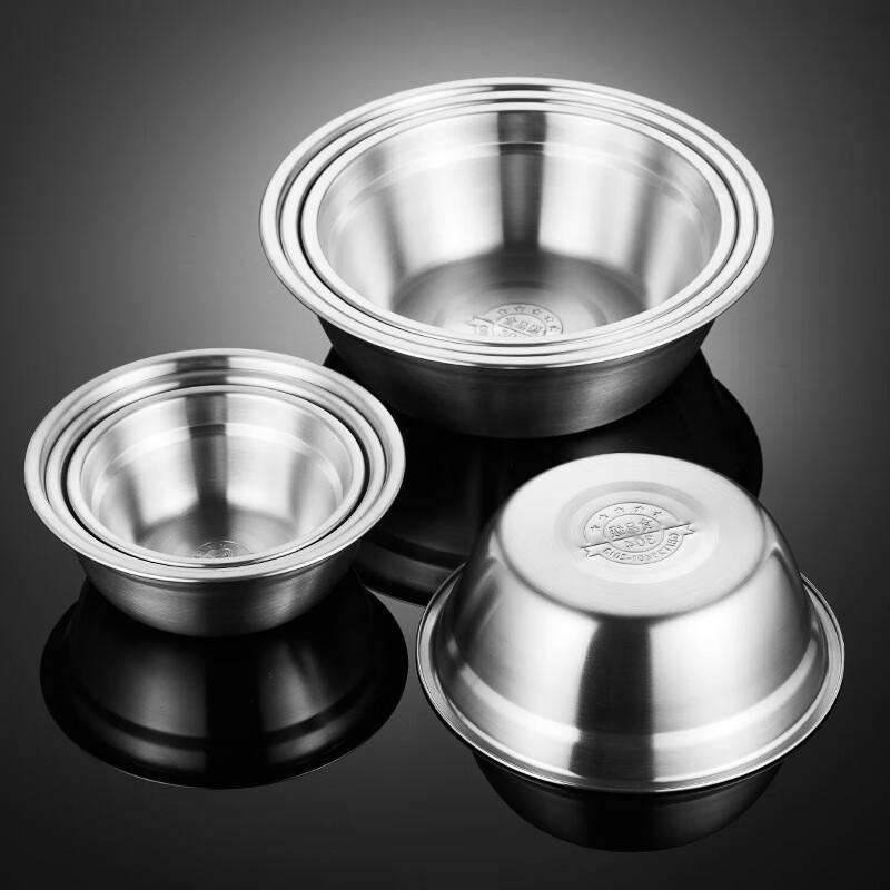 304 Stainless Steel Thickened Soup Bowl Set