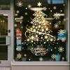 Christmas Tree Stickers 2 Sheets Decals Static Christmas Tree Window Sticker For Home Party Glass Door Wall