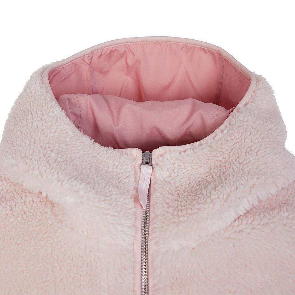 New PUMA Velvet-feel Coat Unisex White Pink 678721-24