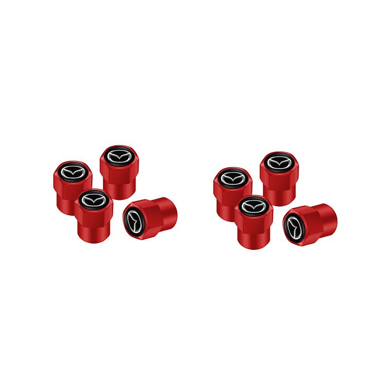 Metal Auto Tire Valve Stem Caps Wheel Dust Covers For Mazda 2 3 6 Atenza Axela CX3 CX5 CX7 CX30 CX50 CX60 CX90 MX5 MX30 RX j1