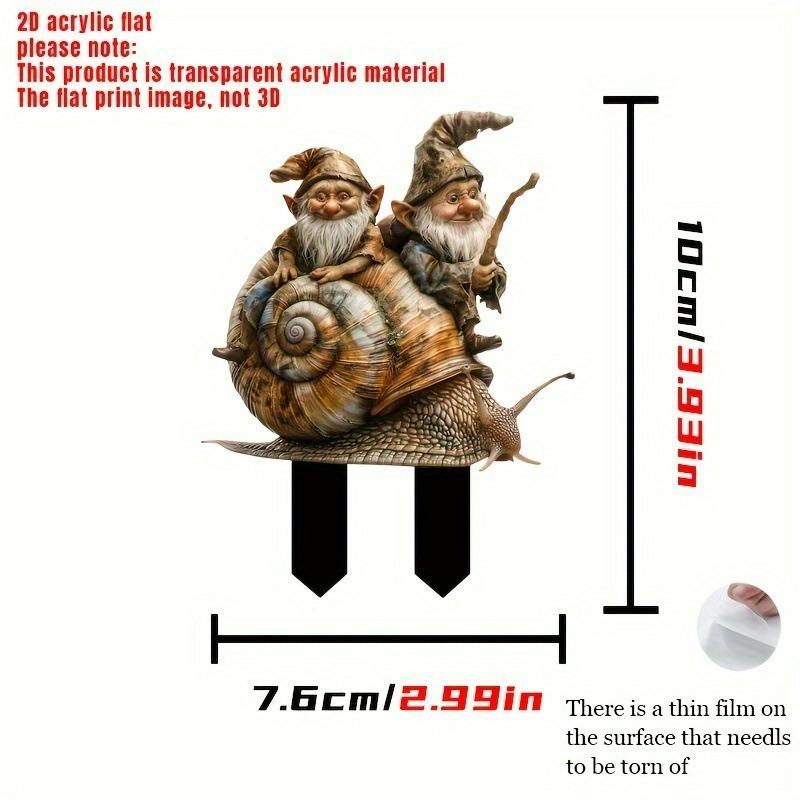 2D Acrylic Garden Pile and Floor Insertion Collection Outdoor Garden Ornament Scene Decoration Props