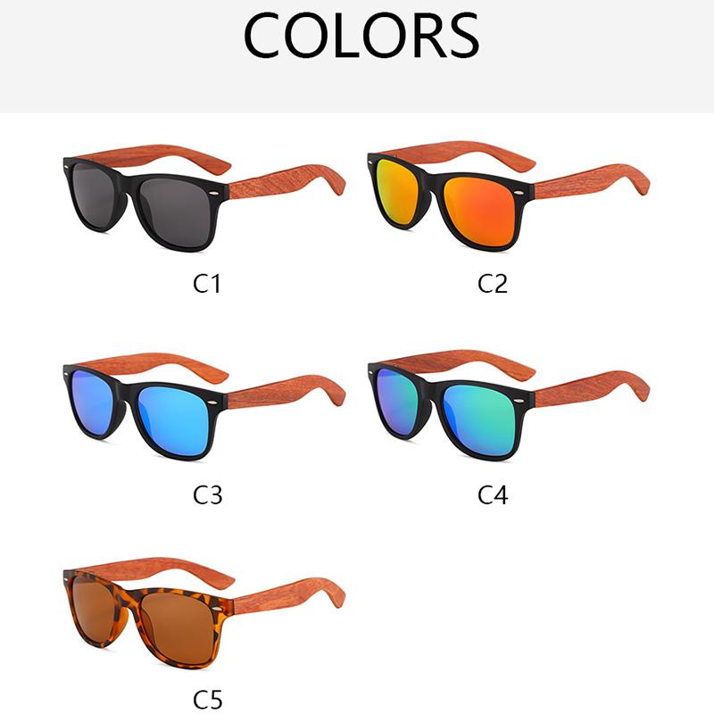 Brand Classic Wooden Square Sunglasses Vintage Fashion Women Men Brand Sun Glasses Retro Outdoor Driving Man Lady Glasses Uv400