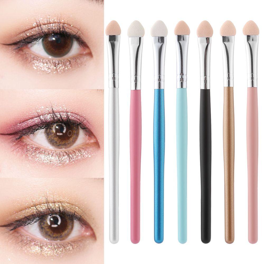 Long handle Portable Cosmetic Makeup Tools Eyeshadow Brush Eyebrow Sponge Stick Eyeliner