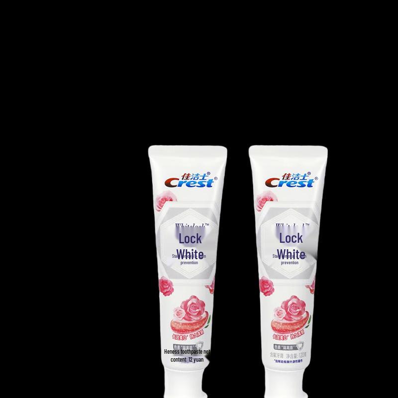 Crest Dual-Color Lock White Rose Toothpaste
