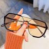 Square Myopia Glasses Can Be Equipped with Color-changing Anti-blue Light and Anti-radiation Large-frame Flat Glasses To Prevent Ultraviolet Rays