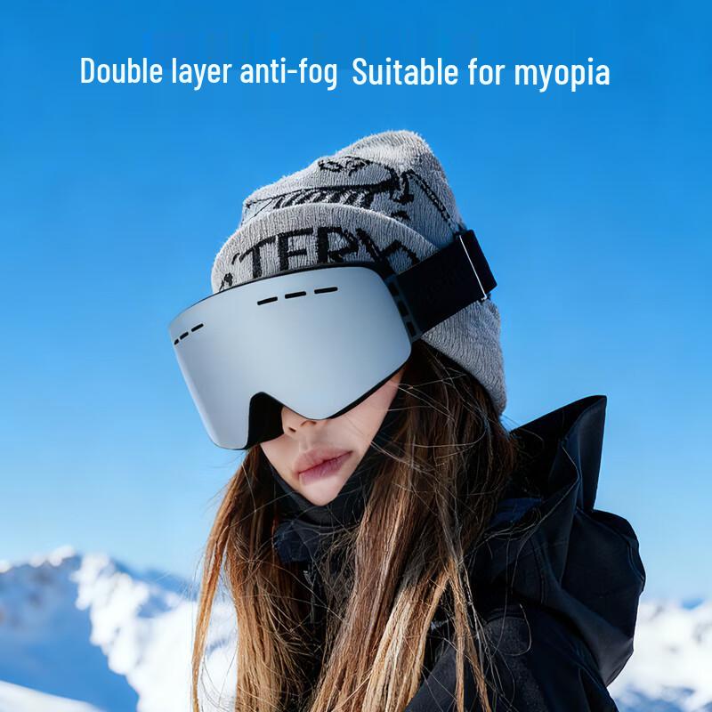 Angelamiao Frameless Polarized Anti-Fog Ski Goggles One Size