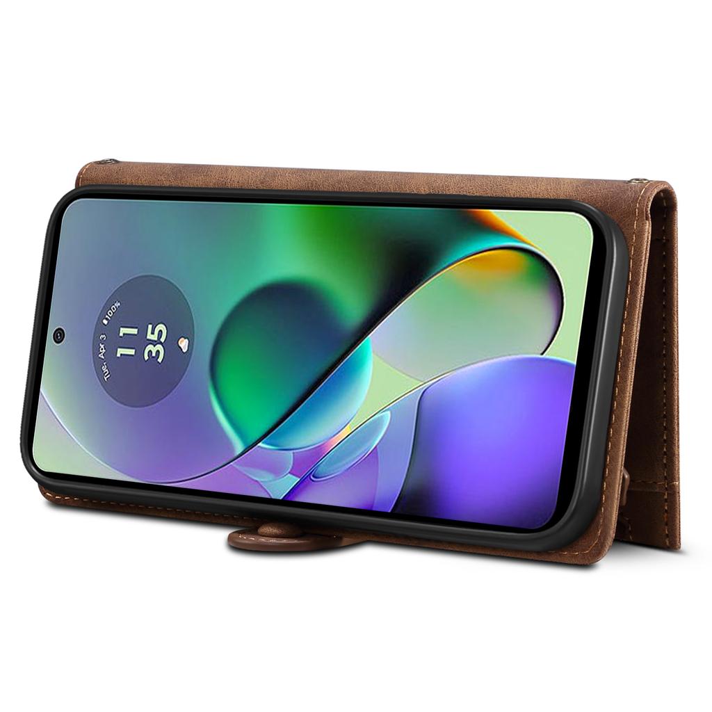 ESEBLE Série Star Pro Motorola Moto G84 5G Pouzdro RFID Blokující Peněženka Kožený Kryt na Telefon