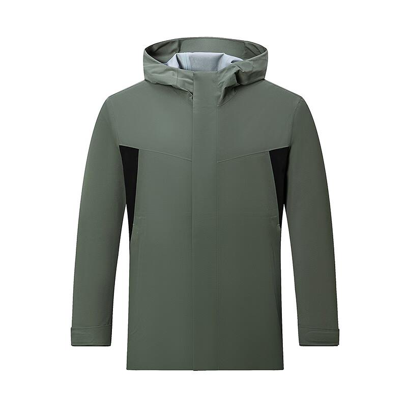 SEPTWOLVES Men's Hooded Patchwork Jacket