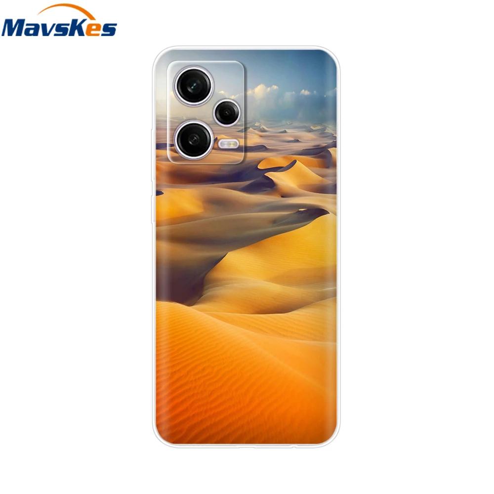 For Redmi Note 12 Pro Case Note12 Pro Cover Printed Silicone Phone Cover for Coque Xiaomi Redmi Note 12 Pro 5G Phone Case Funda