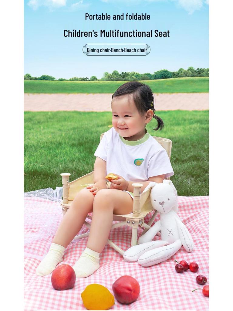 Konwertowalne krzesełko dla dziecka - Składane siedzisko dla niemowlaka i krzesełko piknikowe dla malucha