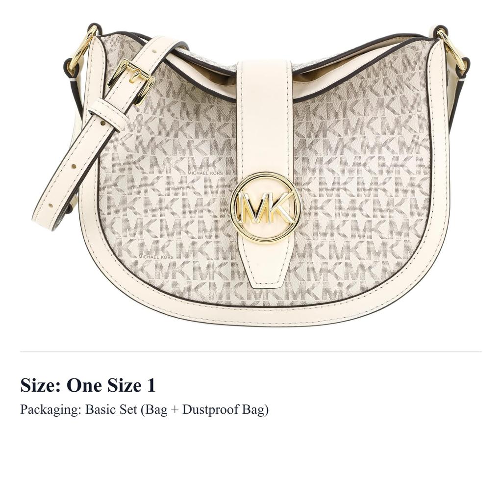 MICHAEL KORS Gabby Canvas Crossbody Bags Small Women's Cream White 35H3G5GC1B-LT CRM MULTI