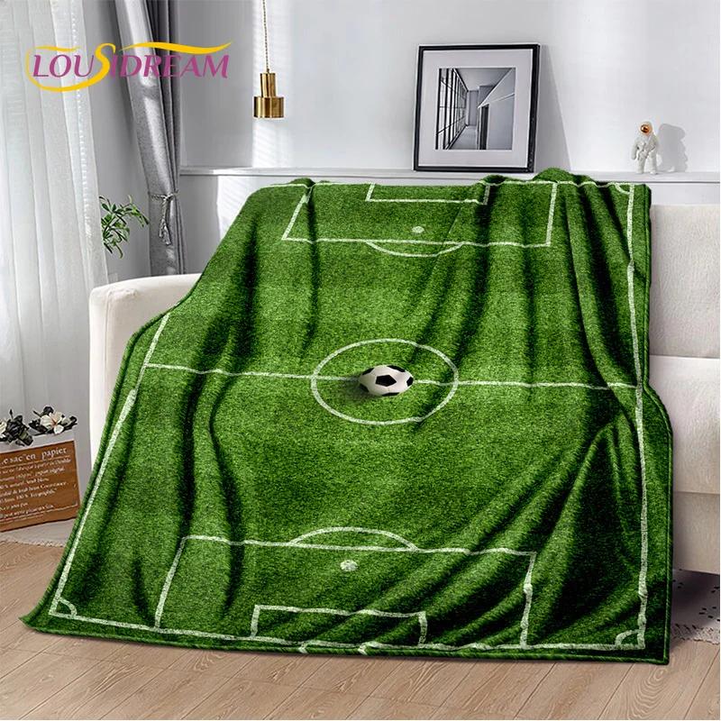 Football Field Soccer Sport Cartoon 29 Style Soft Blanket,Soft Throw Blanket for Home Bedroom Bed Sofa Travel Cover Child Gift
