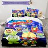 3pcs Superthings1 pattern bedding set duvet cover set includes duvet cover &pillowcases, perfect all season bedroom decoration & gift