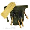 Garden Tool Belt for Women Men Waxed Canvas Tool Belt Bag Gardener Farmer Tools Waist Pouch for Electrician Carpenter