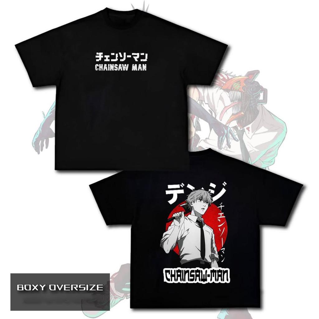 Japanese Anime Chainsaw Man Men Women T-Shirt Oversized Y2k Short Sleeve Manga Graphic Tee Shirt Streetwear Hip Hop Harajuku Female Male Clothing 