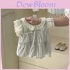 Trendy Girls Summer Outfit 2024 Adorable Two Piece Set With Soft Cotton Fabric And Striped Pattern For Ages 3 To 8 Years