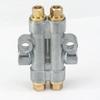 In M8x1 Out M10x1 Aluminum Body Brass Fitting Lube Oil Piston Distributor Value Manifold Block For Lubrication