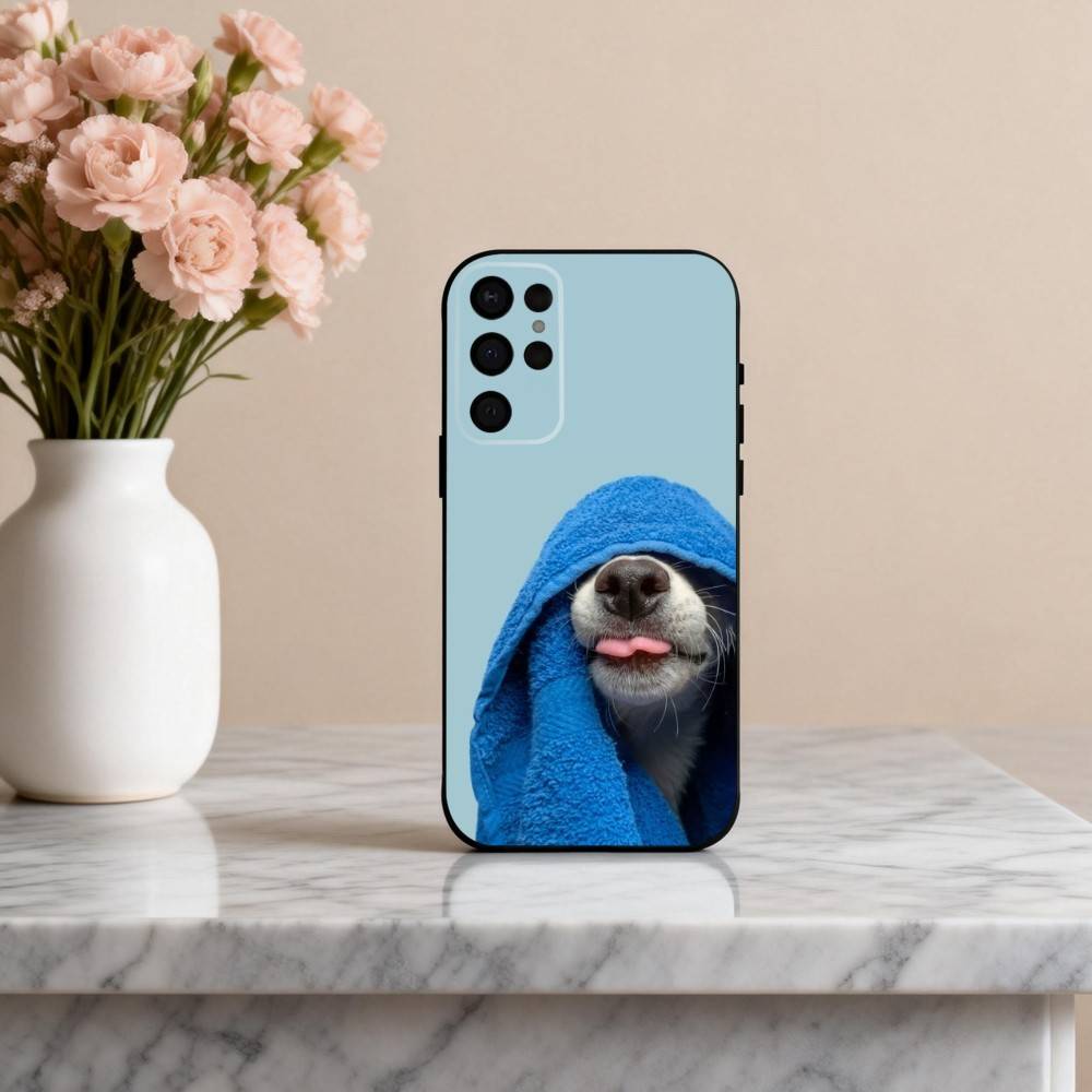 F-Funny A-Animal D-Dog-G Phone Case For Samsung S25,24,23,22,30,21,10,9,Ultra,Plus,Lite,FE,4,5 G Soft Black Case