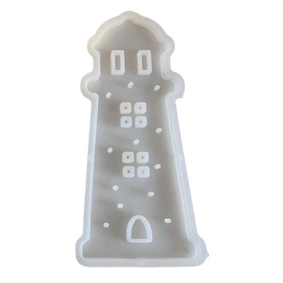 Silicone Lighthouse Mold Resin Plaster Candle Making Mold Summer Beach Theme Handmade Artwork Mold Flexible DIY Craft Tools