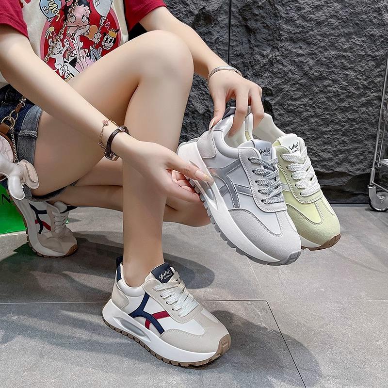 Platform-soled Forrest Gump Shoes Women's Autumn 2025 New Fashion Versatile Dad Shoes Heightening Sports Casual Shoes Casual Shoes