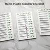 Memo Plastic Board Chore Chart Reusable Checklist Daily Planner Responsibility