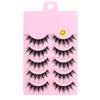 Five Pairs of Thick, Long, Naturally Curled False Eyelashes - Cartoon Barbie Style