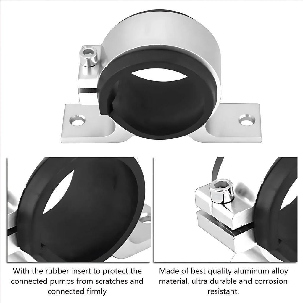 1PC 50mm Aluminum Oil Pump Bracket Universal Fit Lightweight Durable Construction Auto Parts