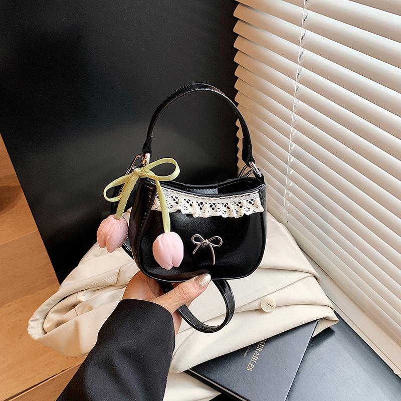

Cute and sweet temperament summer fresh small square bag new fashion mini shoulder messenger bag чёрный