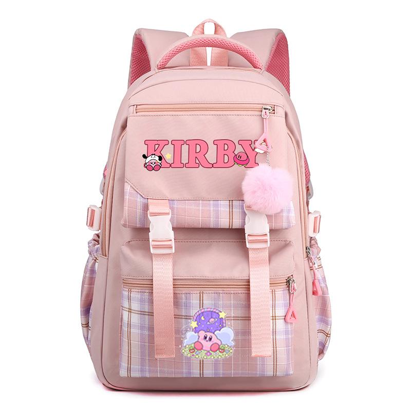 Super cute star card than high-value cartoon peripheral backpack for men and women, large-capacity weight reduction student schoolbag