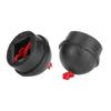 2pcs No Slip Cue Tip Chalk Billiard Pool Cue Chalk Holder with Cord for Snooker Pool (Black)
