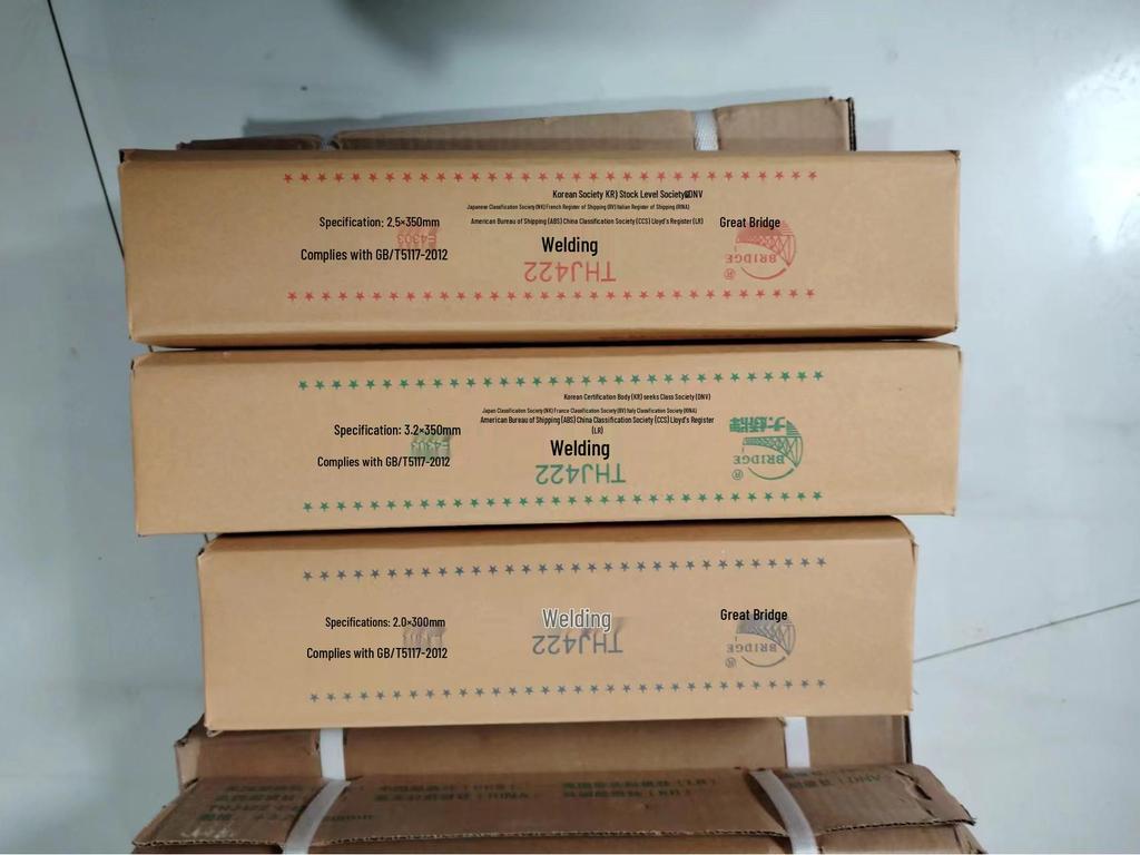 Bridge Brand J422 Carbon Steel Welding Electrode, Anti-stick, Sizes 2.0, 2.5, 3.2, 4.0mm, Also for Cast Iron 208 & Stainless Steel A102.
