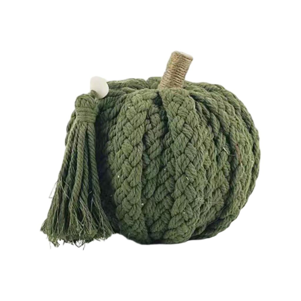 Cotton Rope Pumpkin, Desktop Ornaments, Hand-woven Decorations, Holiday Decoration Props.
