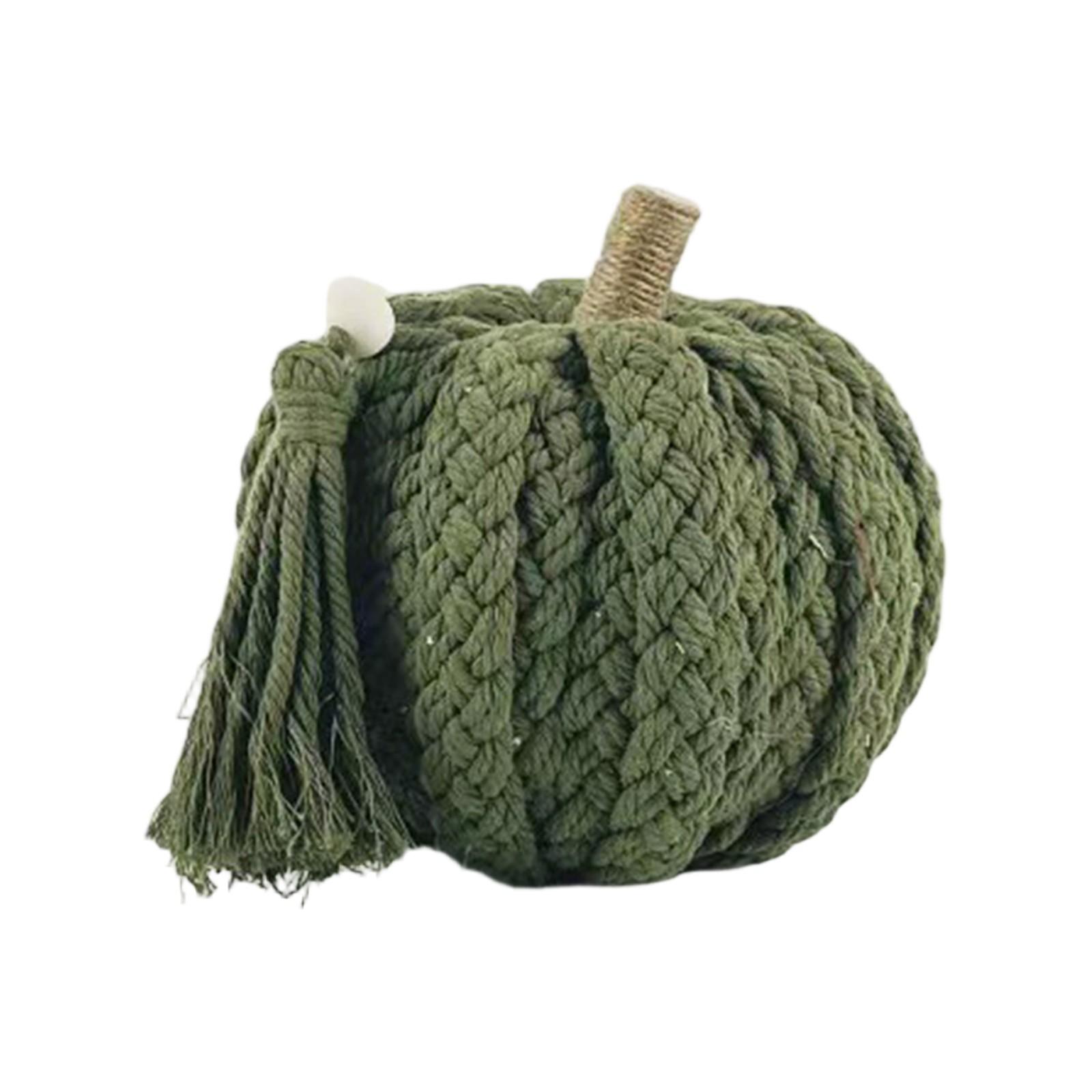 

Хлопковая веревка Тыква, Настольные украшения, Плетеные вручную украшения, Реквизит для праздничного украшения. One Size