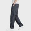 Men's Plus Velvet Thick Winter Cargo Pants - Loose, Multi-Pocket, Windproof, Waterproof, Quick-Drying.