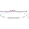 Round Table Top Ø60x2 cm Solid Acacia Wood