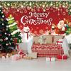 New Christmas Background Cloth, Christmas Courtyard Decoration, Hanging Flags, Festive Atmosphere, Party Banners